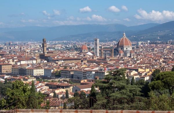 Vue de Florence depuis la Piazzale di Michelangelo