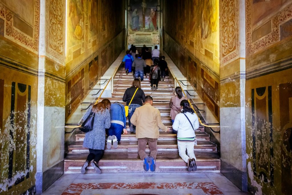 Scala Santa dans la Basilique Saint Jean de Latran à Rome