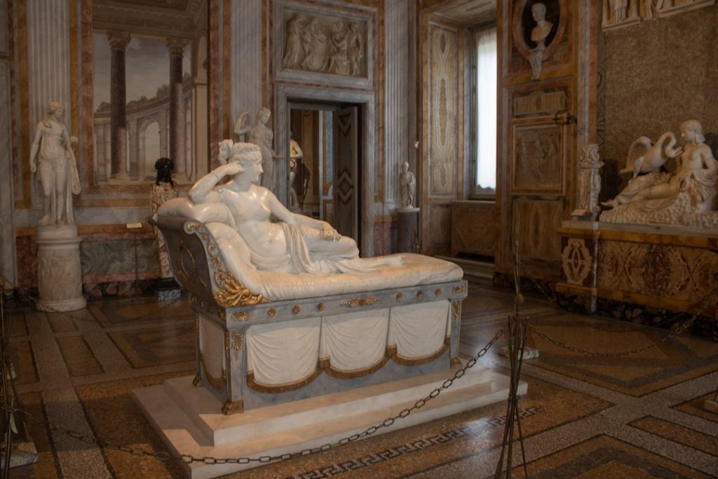 Statue de Pauline Bonaparte dans la Galerie Borghese à Rome