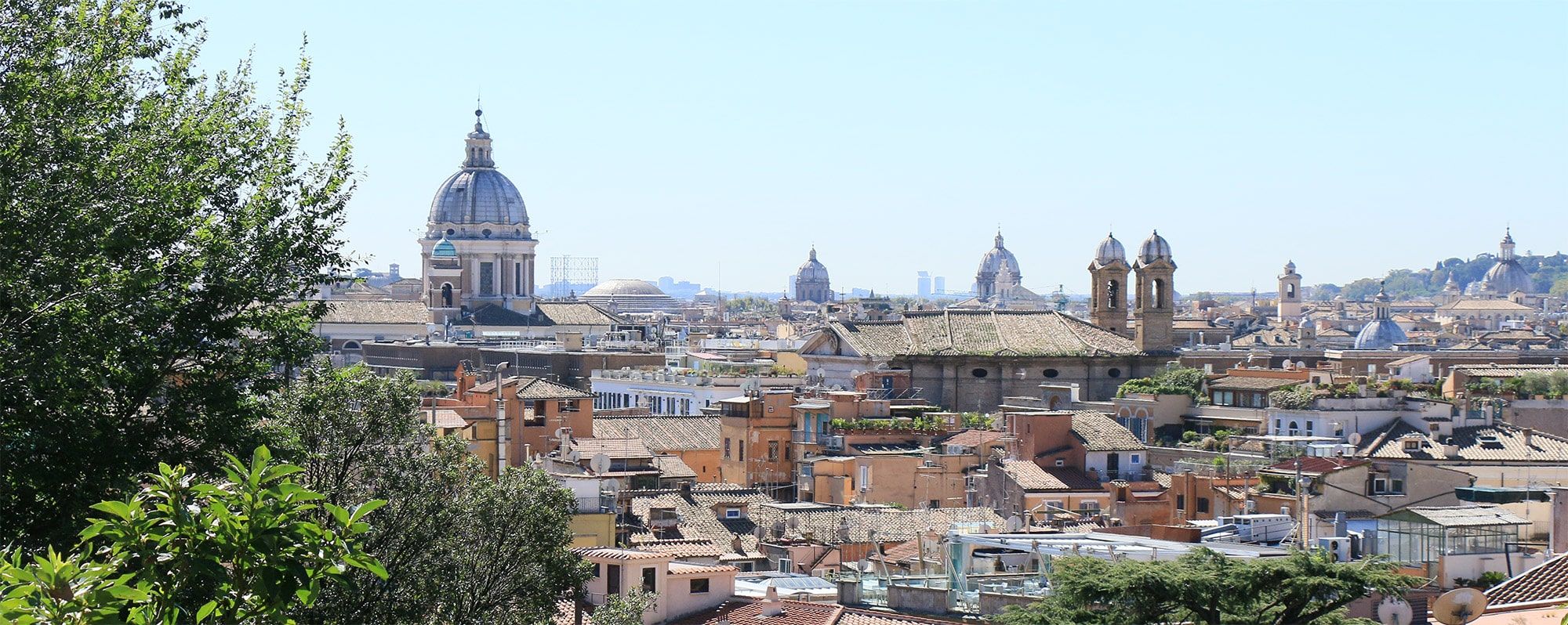 Vue sur les toits de Rome