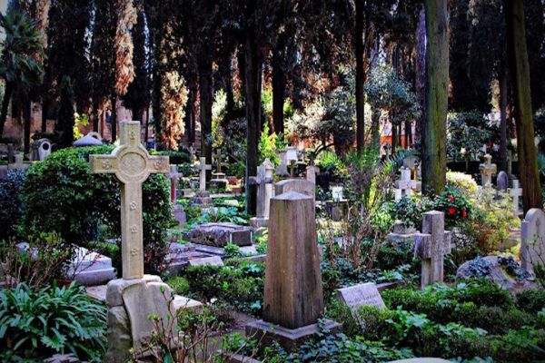 Le cimetière non catholique de Rome