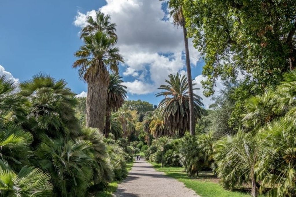 Le Jardin botanique dans le Trastevere à Rome.