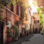 Les ruelles colorées du Trastevere à Rome.