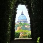 Trou de serrure de la Villa du Prieuré de Malte quartier l'Aventin à Rome