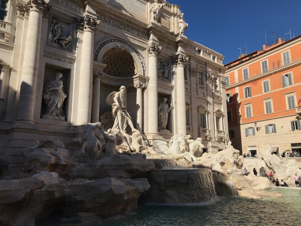 La Fontaine de Trevi à Rome