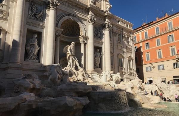 La Fontaine de Trevi à Rome