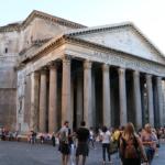Le Panthéon vue d'extérieur à Rome