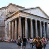 Le Panthéon vue d'extérieur à Rome