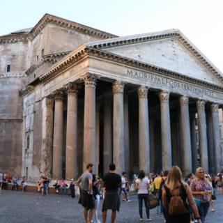 Le Panthéon vue d'extérieur à Rome