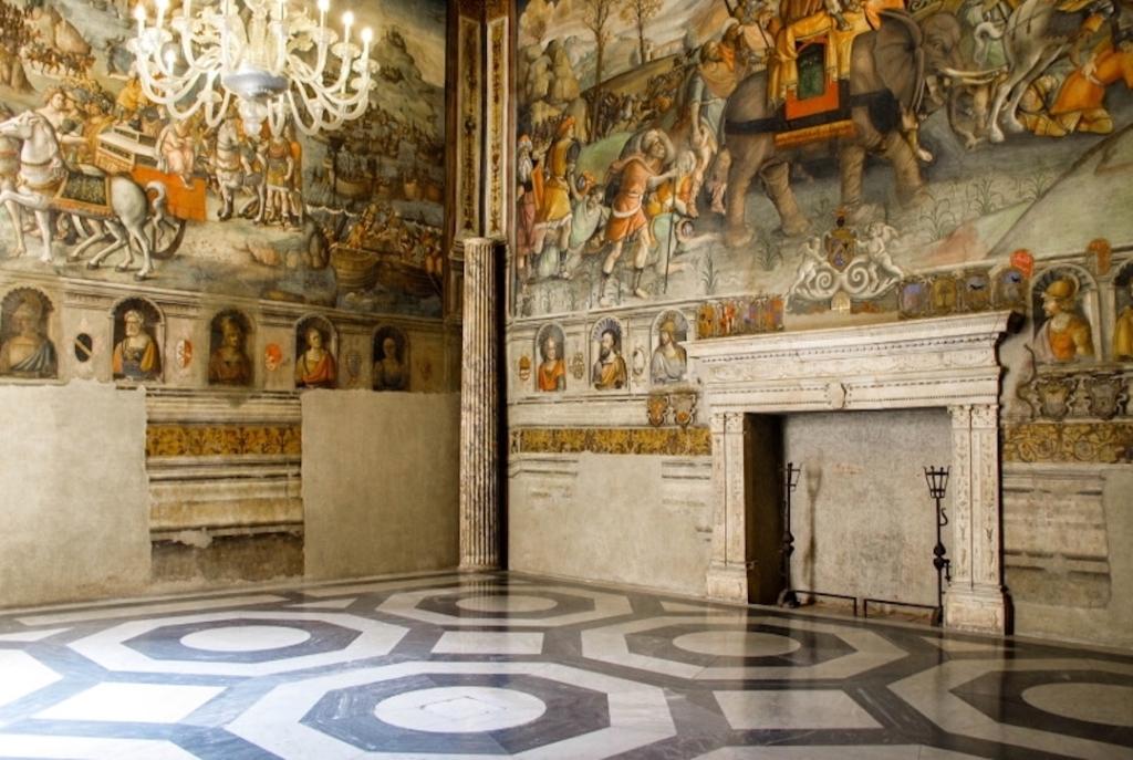 Intérieur du palais des conservateurs des musées du Capitole à Rome