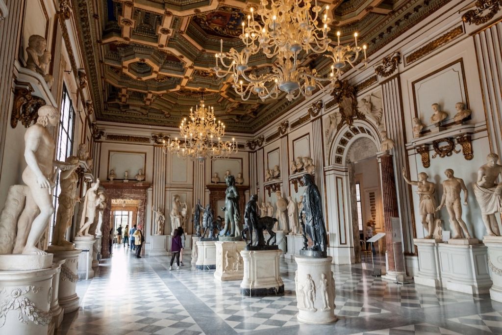 Intérieur du Palazzo Nuovo des musées du Capitole à Rome