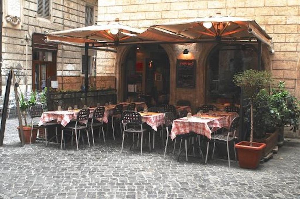 Terrasse du restaurant 433 à Rome