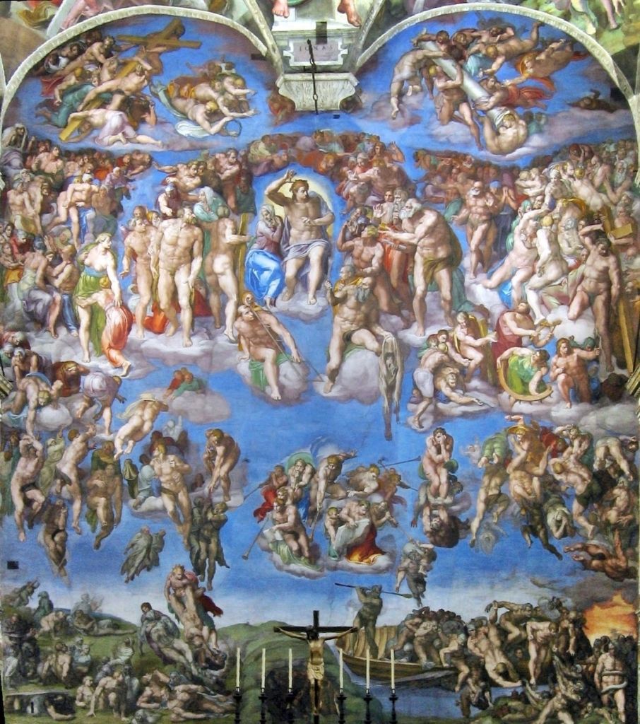 Oeuvre Le Jugement dernier situé dans la Chapelle Sixtine au Vatican