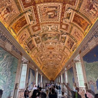 Plafond de la galerie des cartes géographiques au Vatican