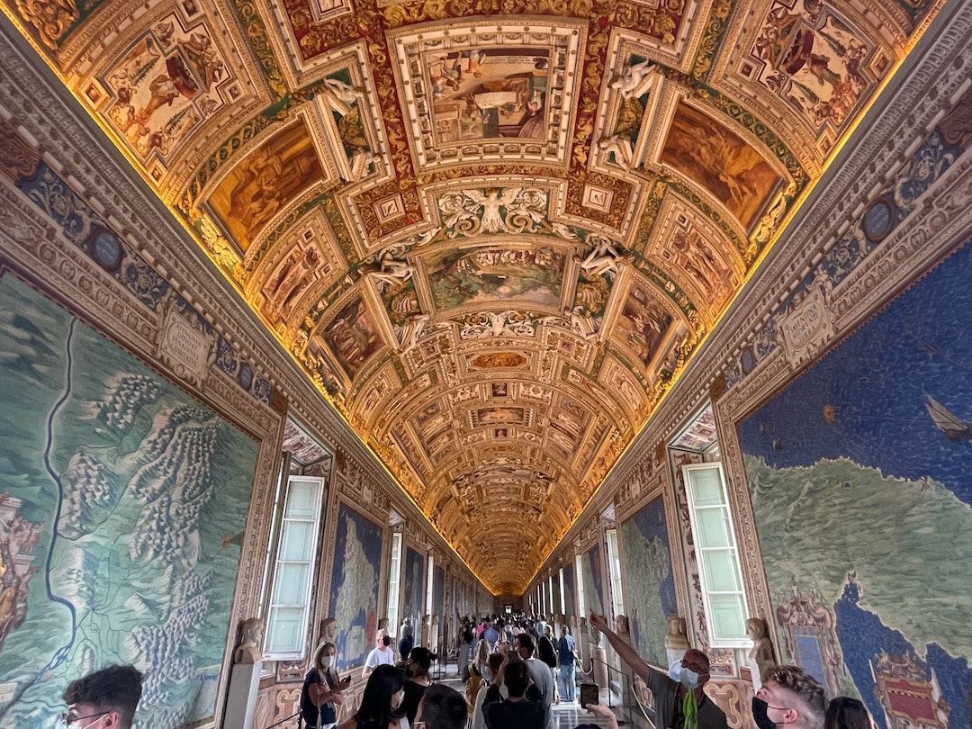 Plafond de la galerie des cartes géographiques au Vatican