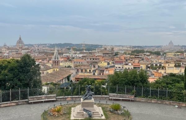 Vue depuis le quartier Tridente à Rome