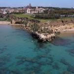 Vue aérienne des plages à Anzio près de Rome