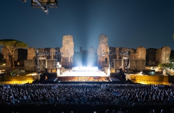 Vue sur la scène du Festival des Thermes de Caracalla